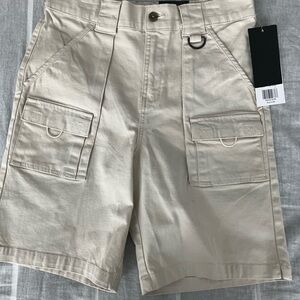 Kids Boy’s Beige Cargo Shorts